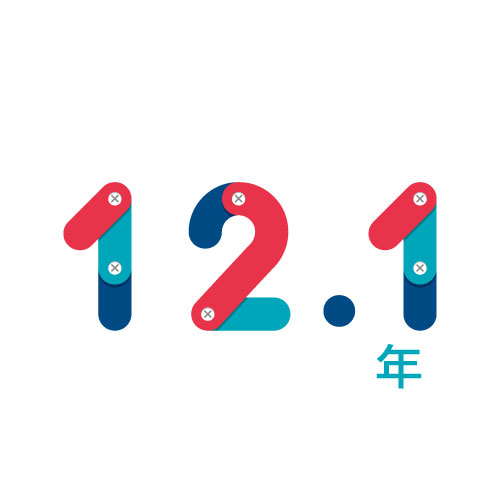 平均勤続年数12.1年