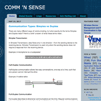 COMM'N SENSE Homepage