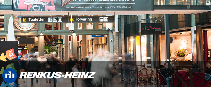スウェーデンのヨーテボリ中央駅にRENKUS-HEINZ Iconyx採用