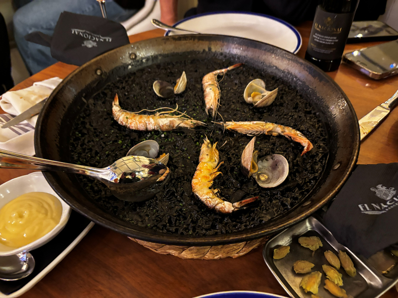 イカ墨のリゾット